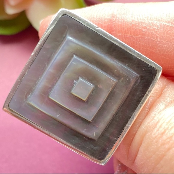 Mother of Pearl and Sterling Silver Statement Piece - Picture 12 of 13